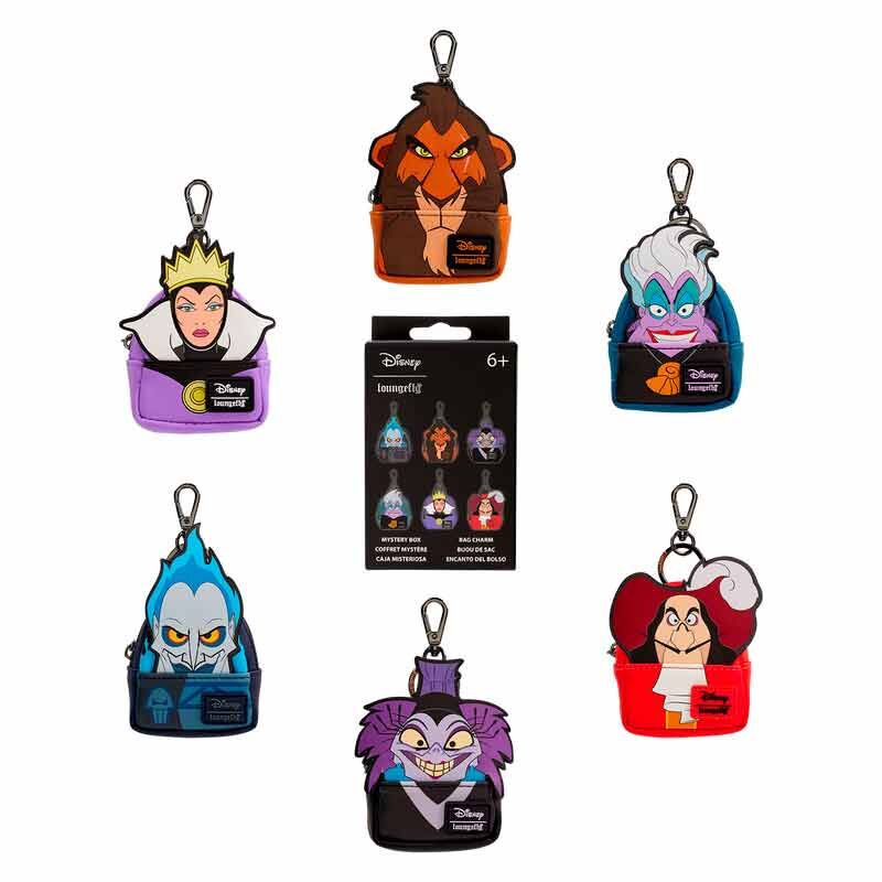 Llavero mini mochila Mystery Villanas Disney Loungefly surtido_0