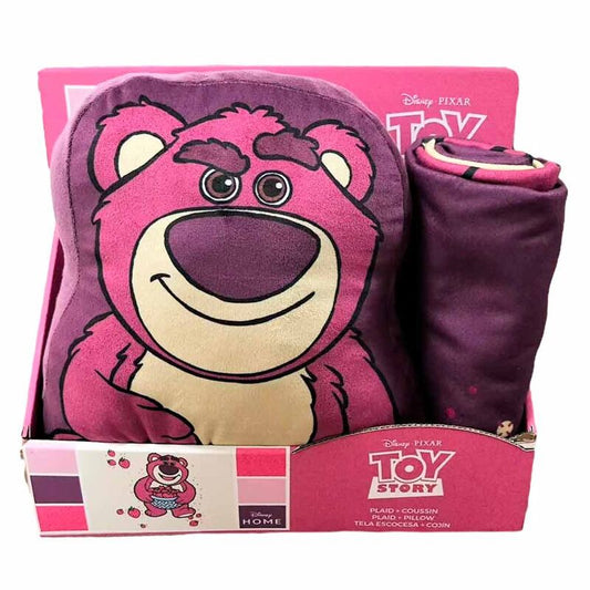 Set manta polar + cojin Lotso Toy Story Disney Pixar_0