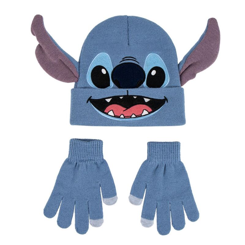 Set gorro y guantes Stitch Disney_0