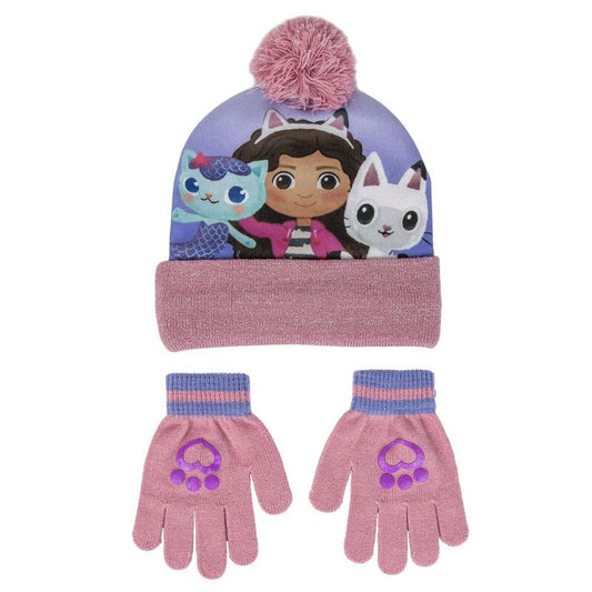 Set gorro y guantes La Casa de Muñecas de Gabby_0