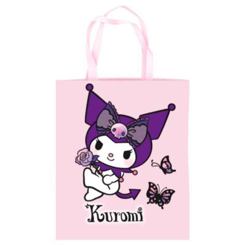 Bolsa shopping Pink Butterfly Kuromi Hello Kitty_0