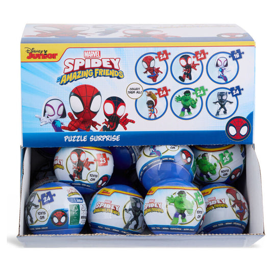 Bola sorpresa puzzle Spiderman Marvel surtido_0