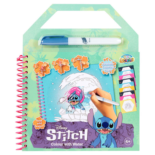 Libro magico pinta con agua Stitch Disney_0