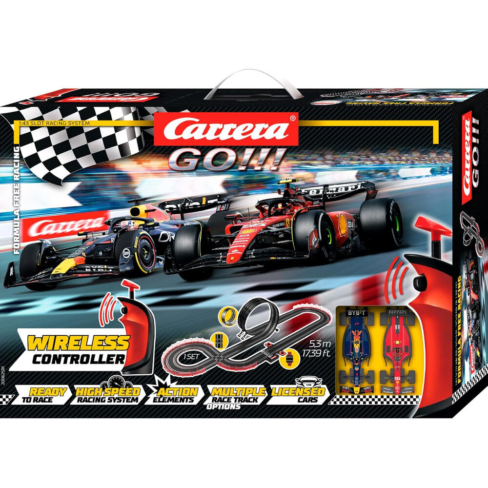 Carrinho de Slot CARRERA GO!!! Formula Free Racing / Wireless / Preto / 100042785_0