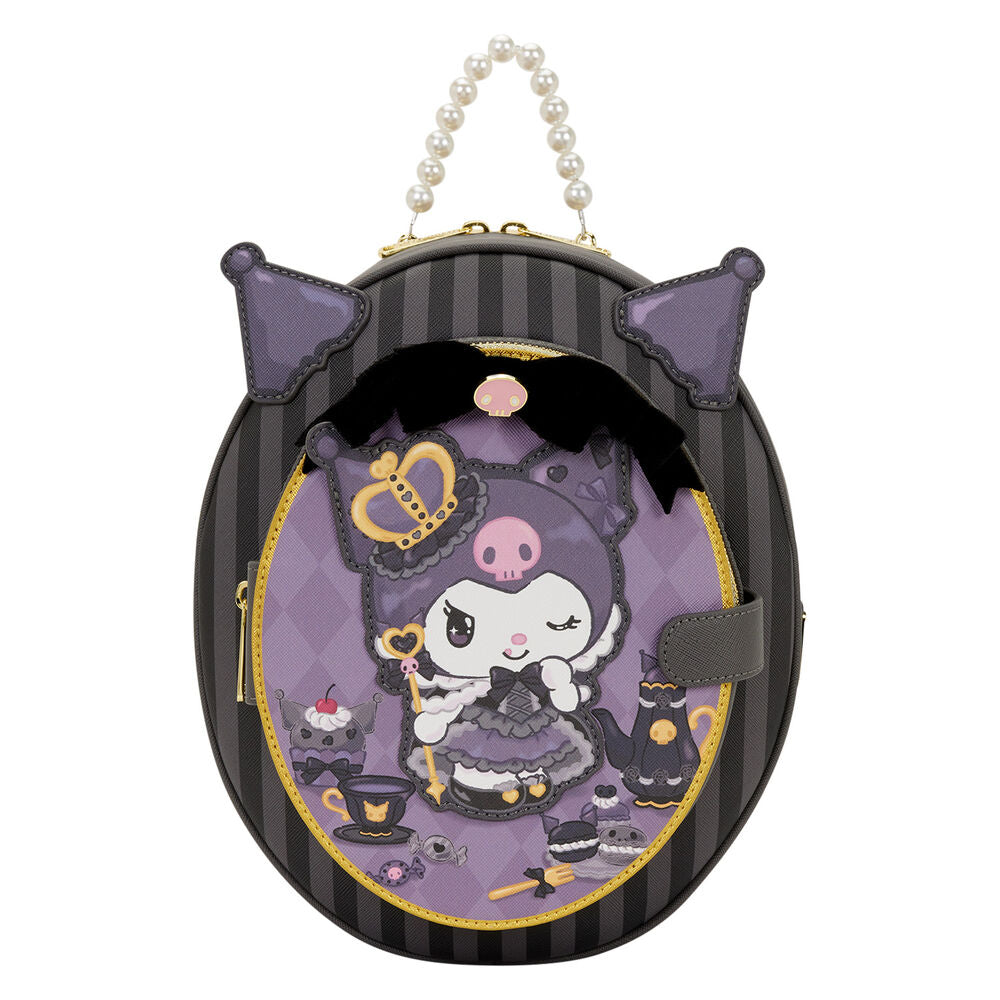 Mochila 20th Anniversary Kuromi Hello Kitty Loungefly 28cm_0