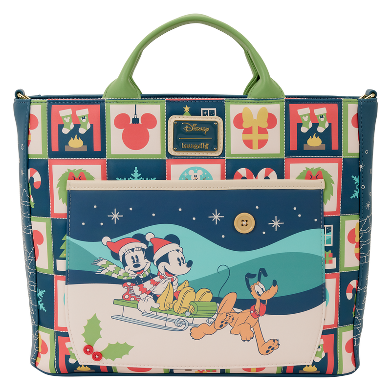 Bolso mochila Mickey & Minnie Holiday Disney Loungefly_0