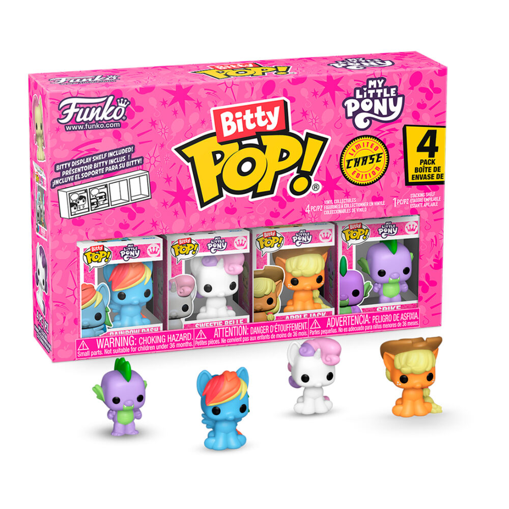 Blister 4 figuras Bitty POP My Little Pony Rainbow Dash_0