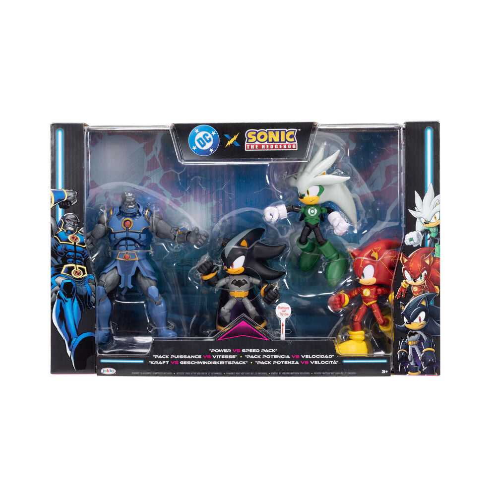 Blister 4 figuras Sonic The Hedgehog DC Comics 12cm_0