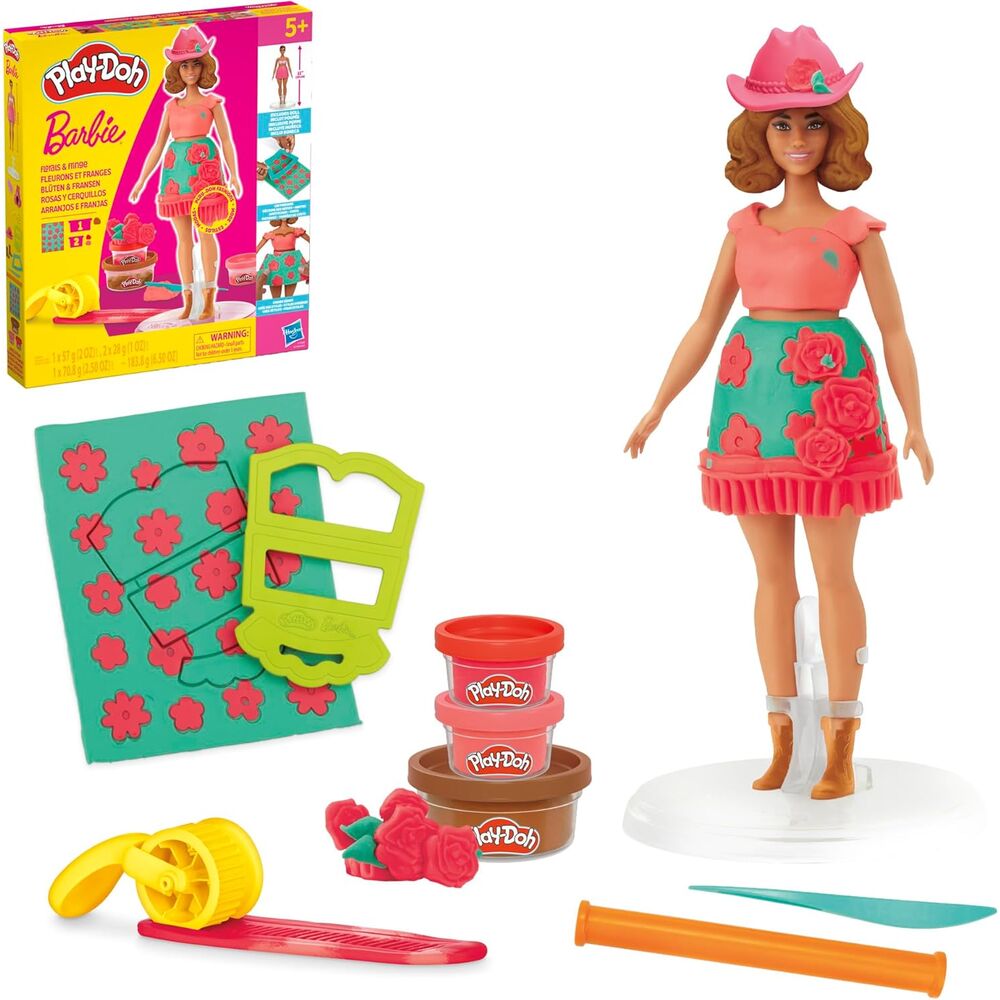 Rosas y Cerquillos Barbie Play-Doh_0