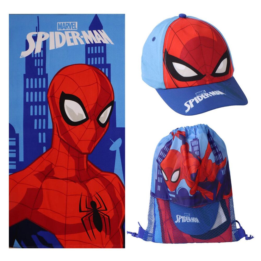 Set toalla + saco + gorra Spiderman Marvel_0