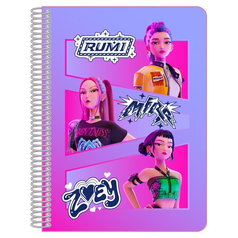 Cuaderno A5 Kpop Demon Hunters_0