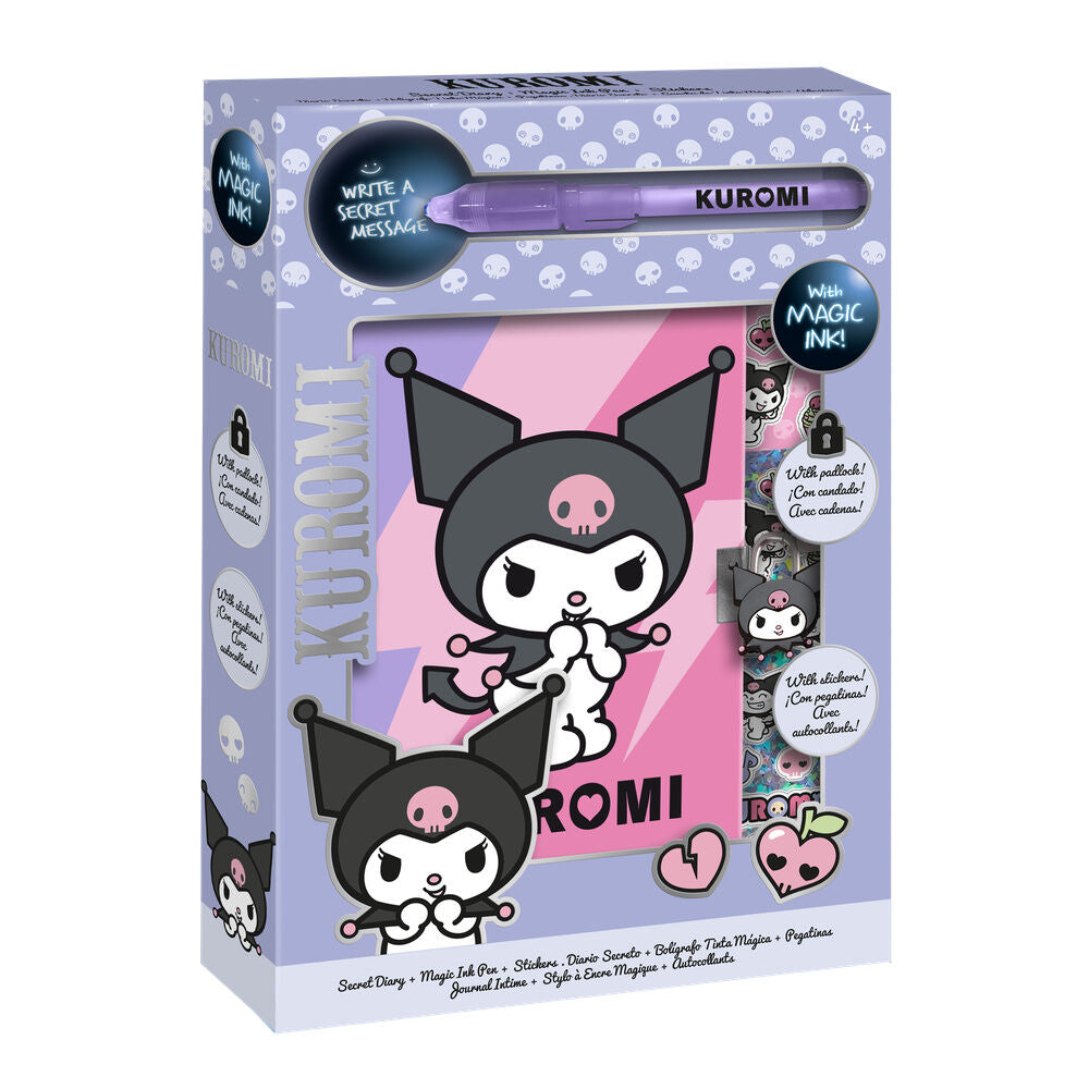 Diario + boligrafo magico Kuromi Hello Kitty_0