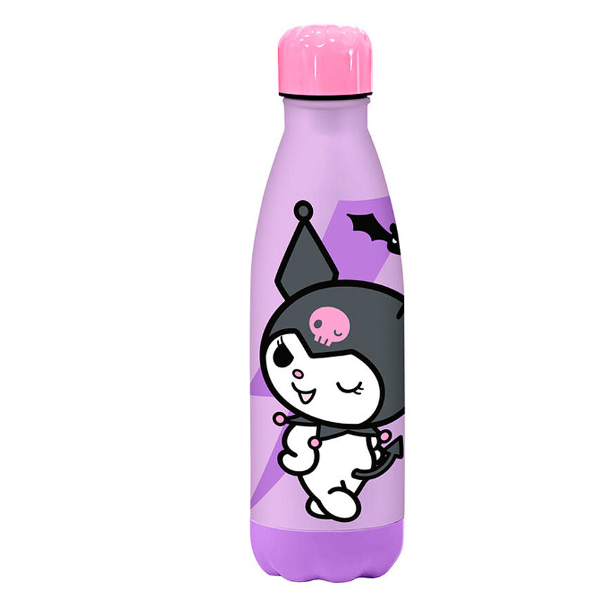 Botella acero inoxidable Kuromi Hello Kitty 500ml_0