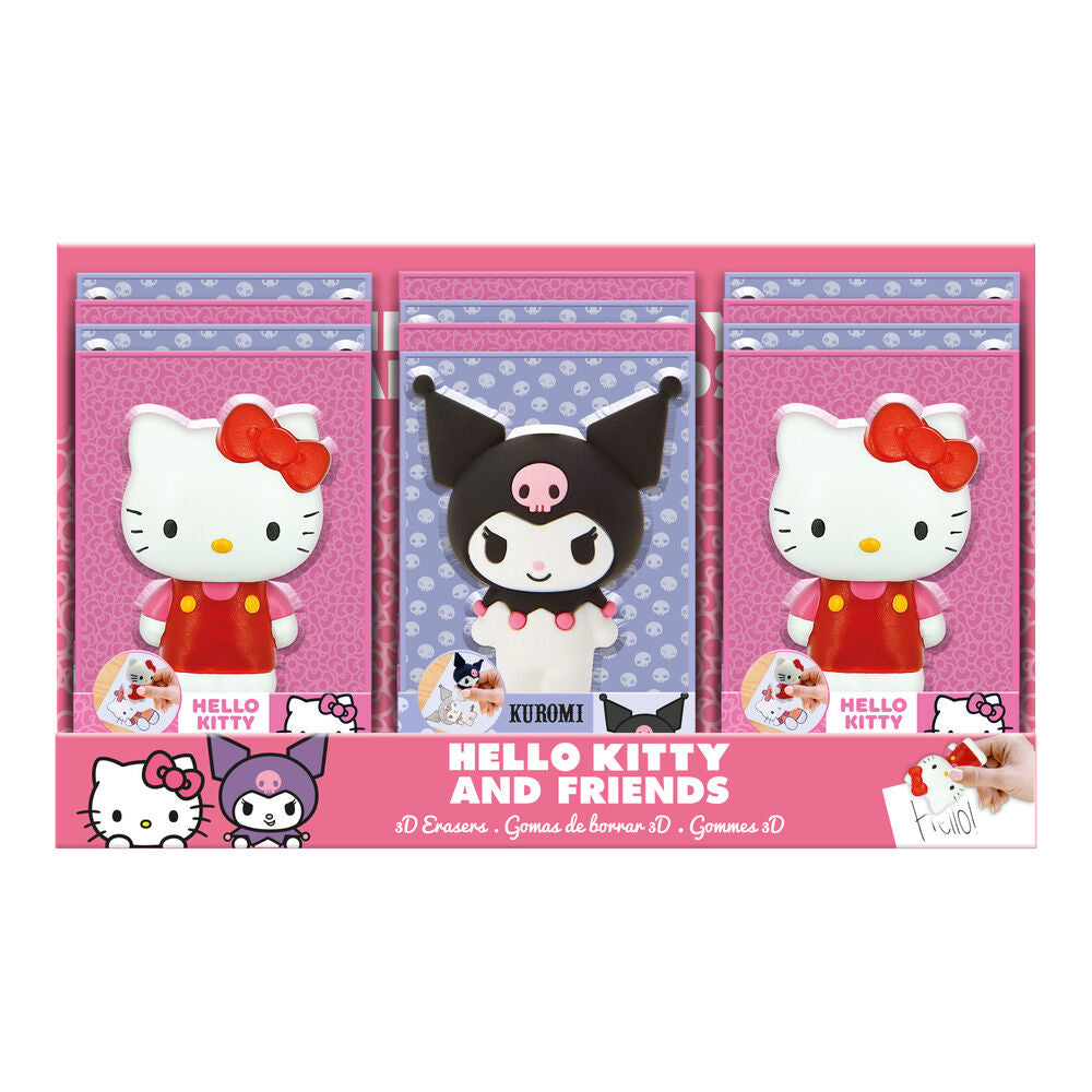 Goma borrar 3D Hello Kitty and Friends surtido_0