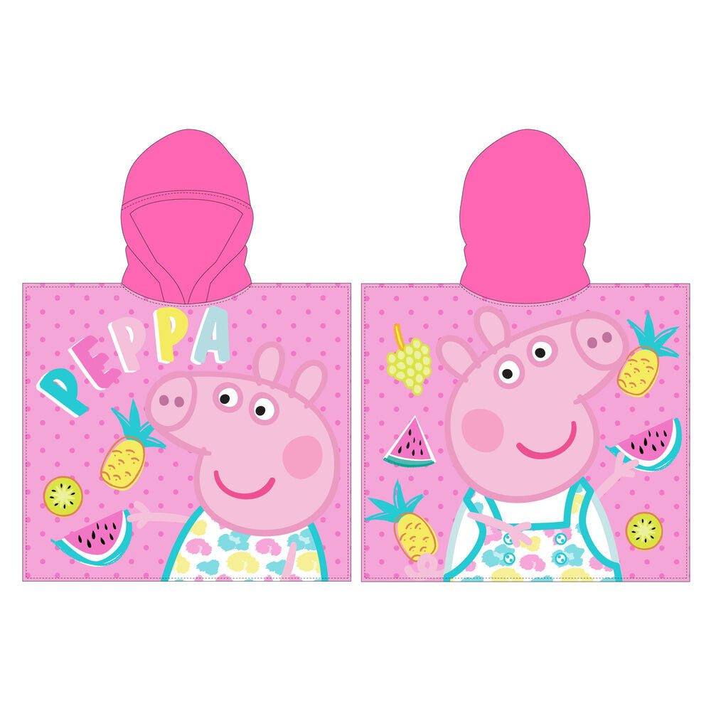 Poncho toalla Peppa Pig microfibra_0
