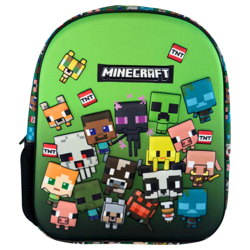 Mochila 3D Characters Minecraft 30cm_0