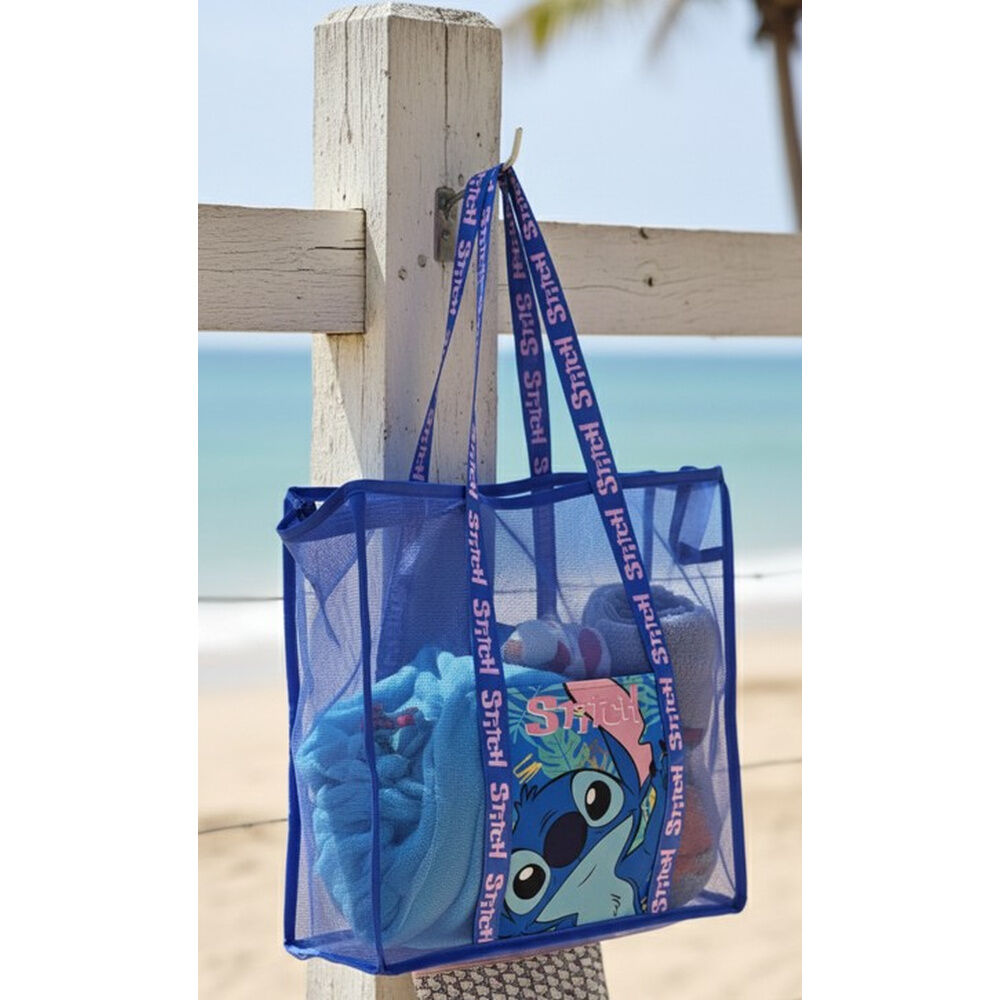 Bolsa playa rejilla Stitch Disney_0