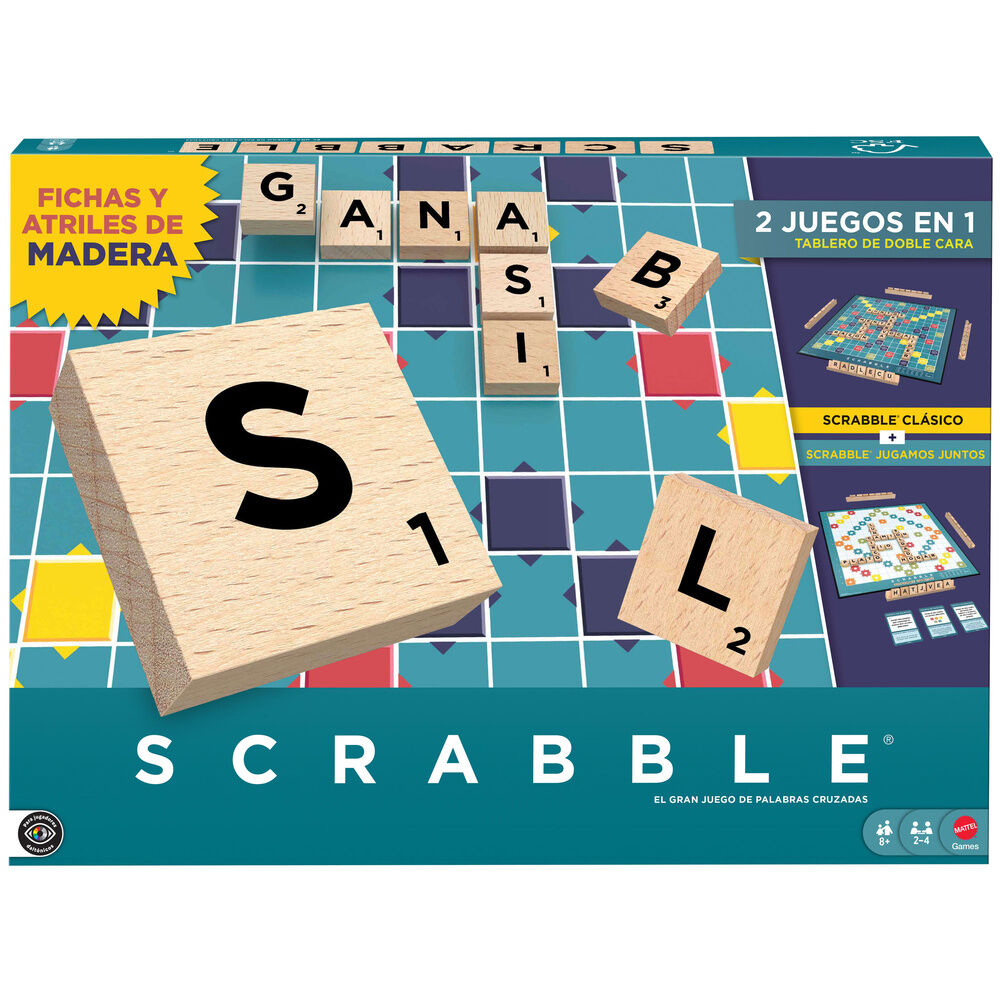Juego mesa Scrabble Core Wood español_0