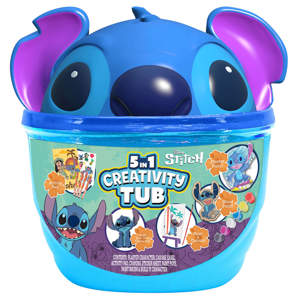 Set papeleria cubo Stitch Disney_0