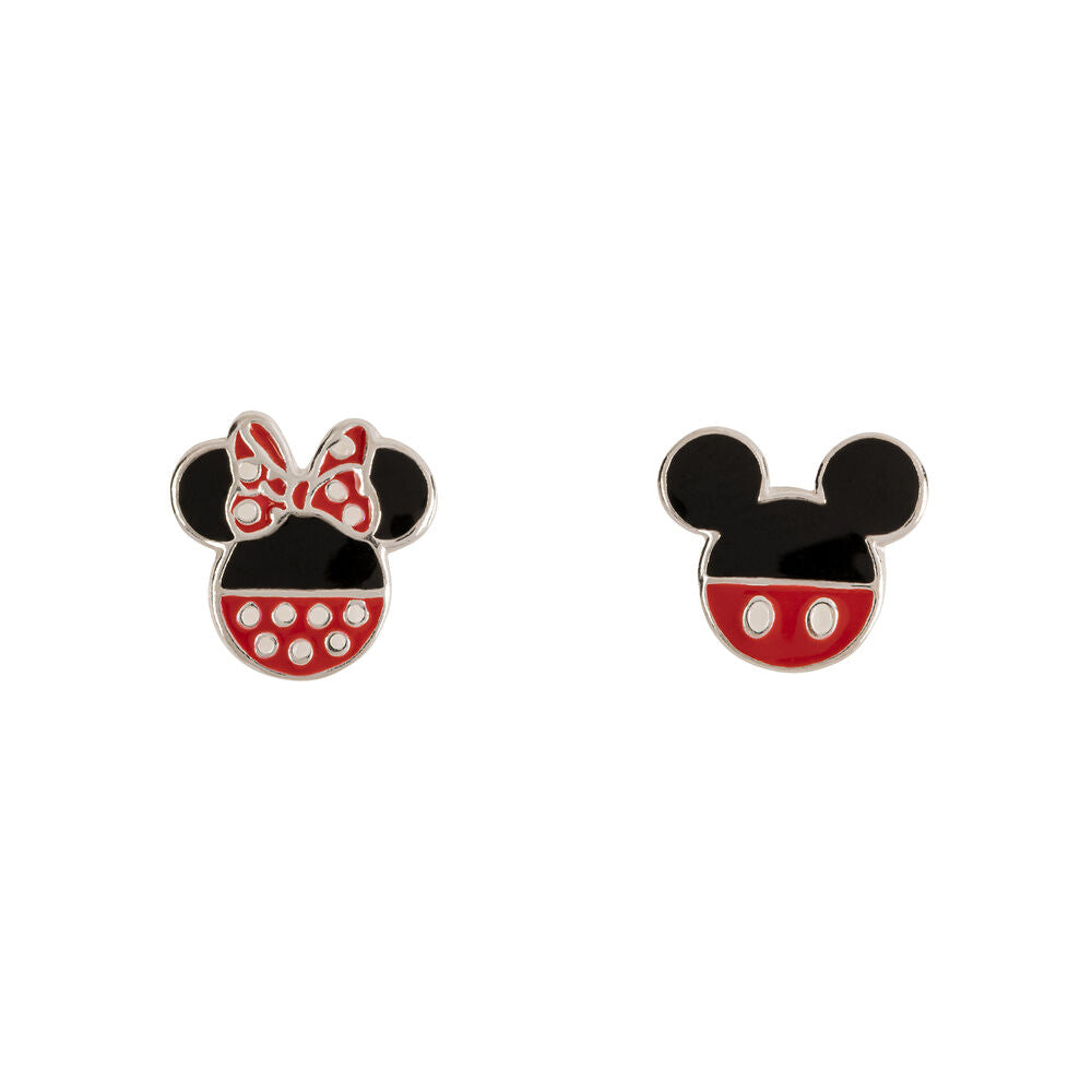 Pendientes Mickey & Minnie Disney plata_0