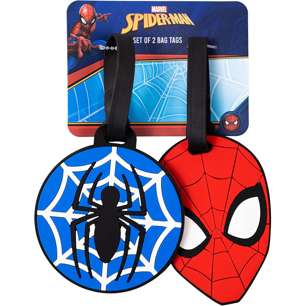 Set 2 Etiquetas de Equipaje Spiderman Marvel_0