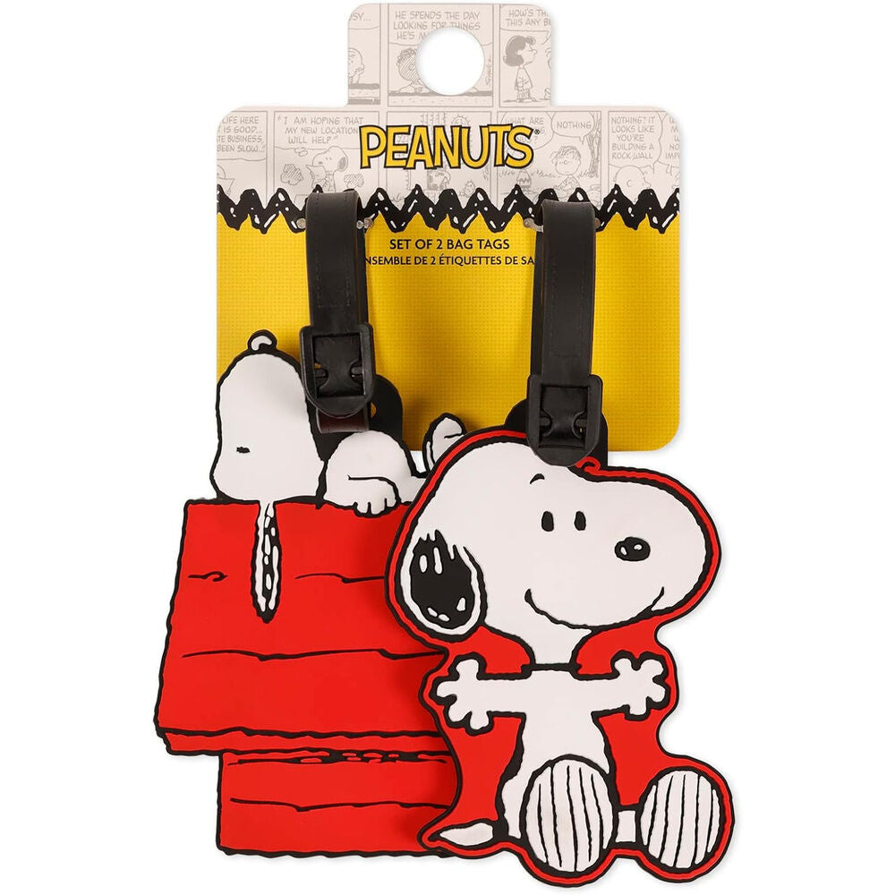 Set 2 Etiquetas de Equipaje Snoopy Peanuts_0