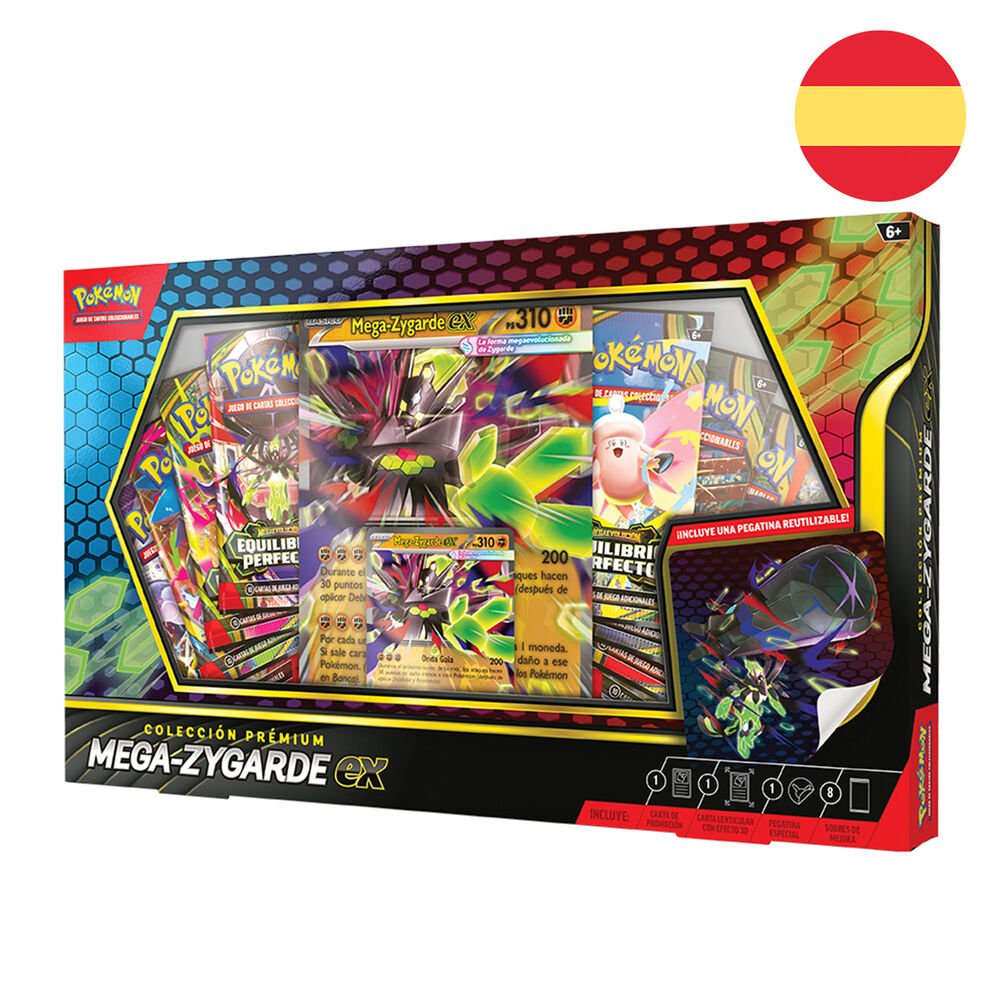 Blister juego cartas Premium Ex Mega-Zygarde Pokemon español_0
