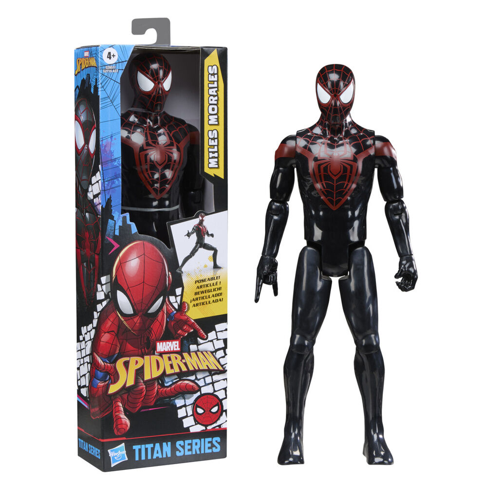 Figura Miles Morales Titan Series Spider-Man Marvel 30cm_0
