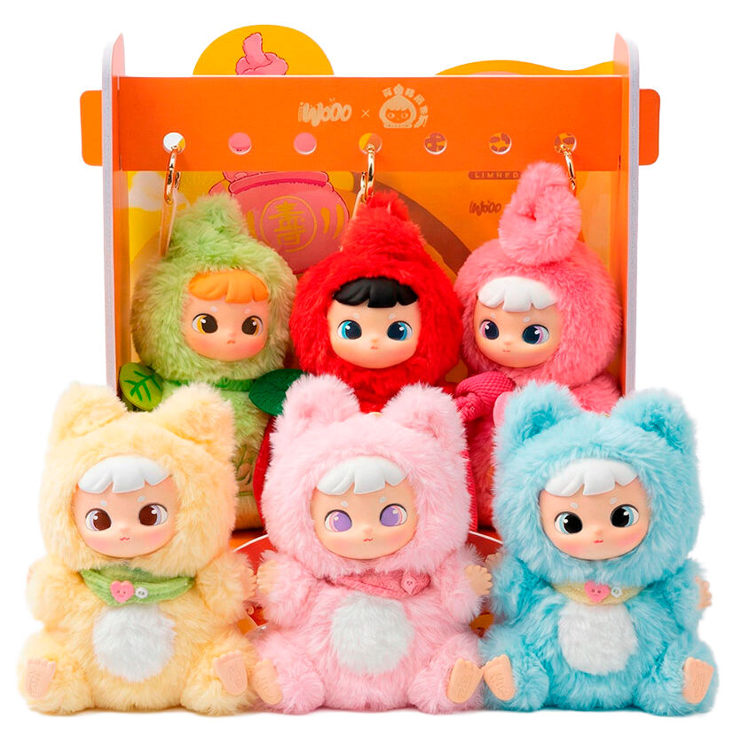 Muñeco llavero sorpresa Blind Box Hulu Fox Series Invited 18cm surtido_0