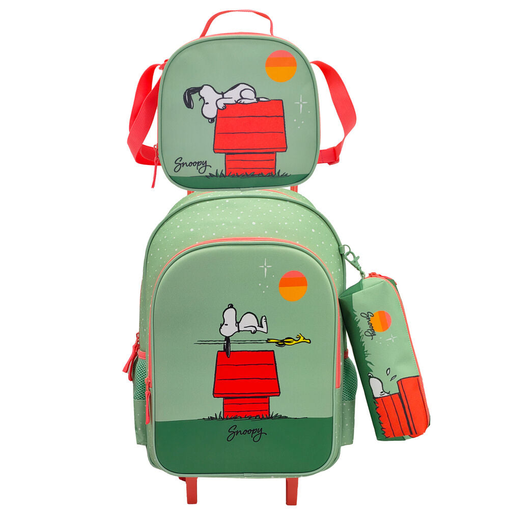 Set Trolley + portatodo + bolsa portameriendas Snoopy Peanuts_0