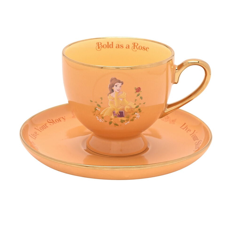 Taza te y platillo Bella Princesas Disney_0