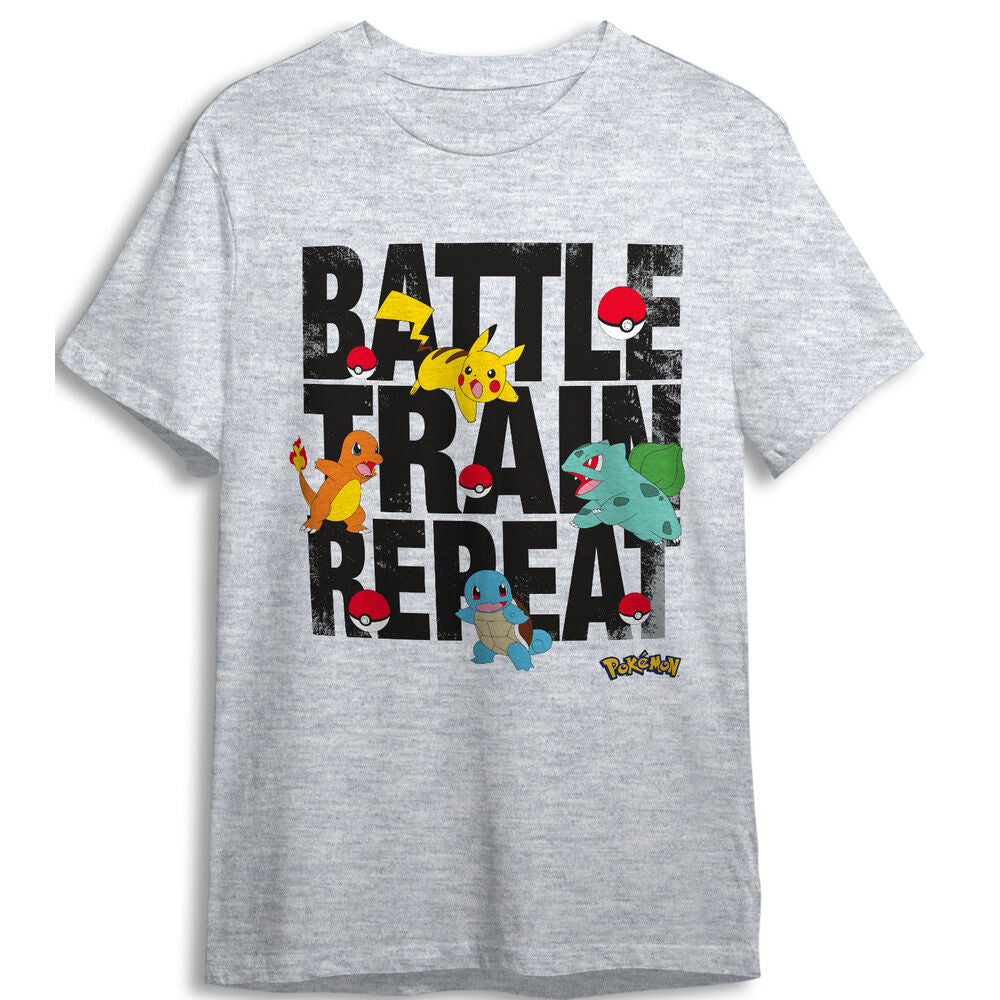 Camiseta Battle Pokemon infantil_0