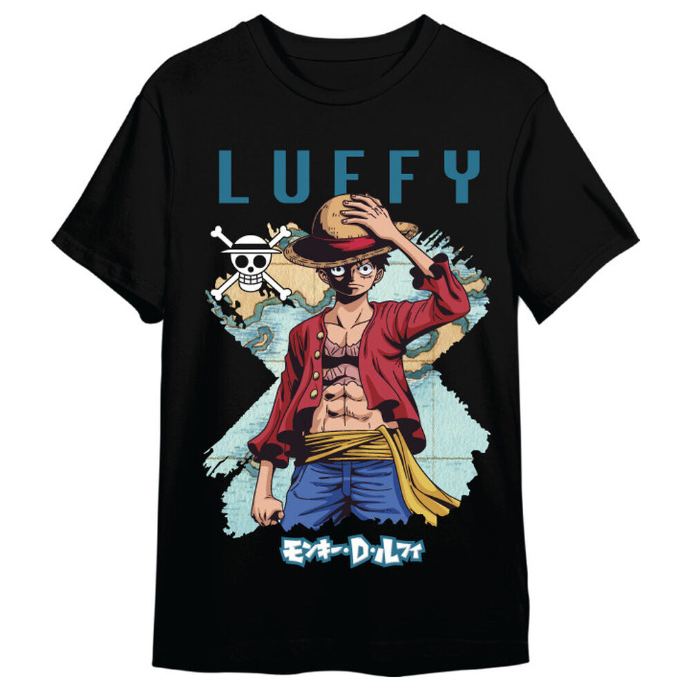 Camiseta Monkey D. Luffy Map One Piece adulto_0