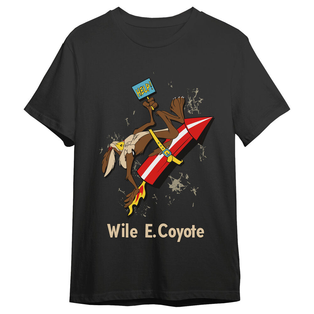 Camiseta Coyote Cohete Looney Tunes adulto_0