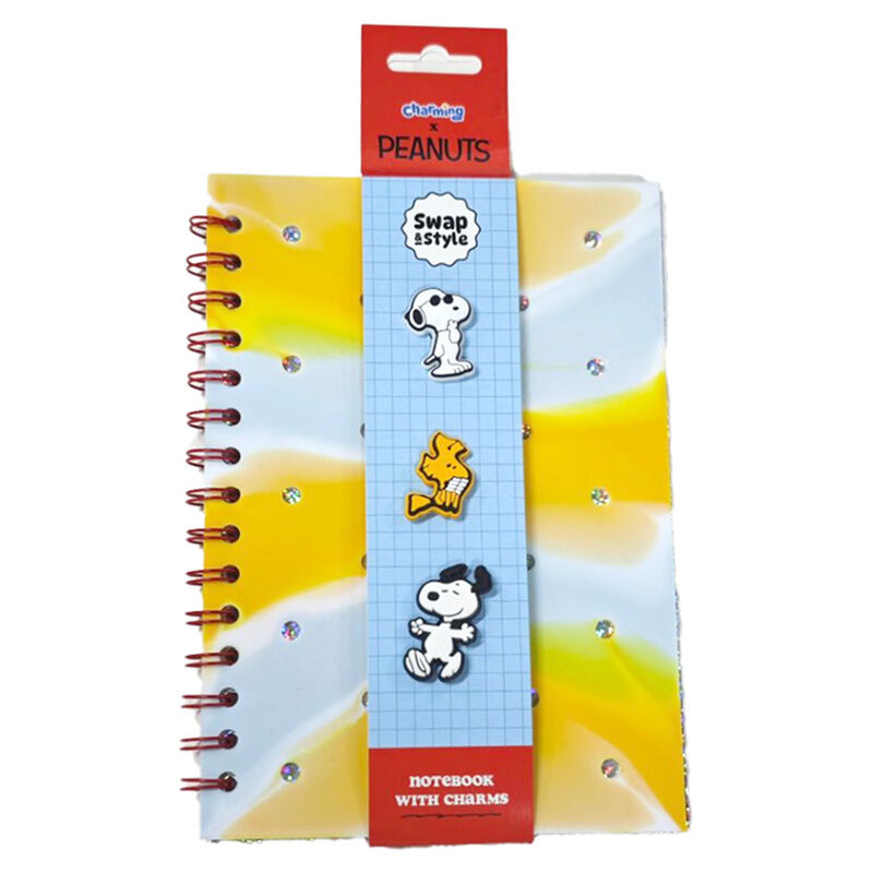Libreta A5 Rayas Peanuts Snoopy & Woodstock_0