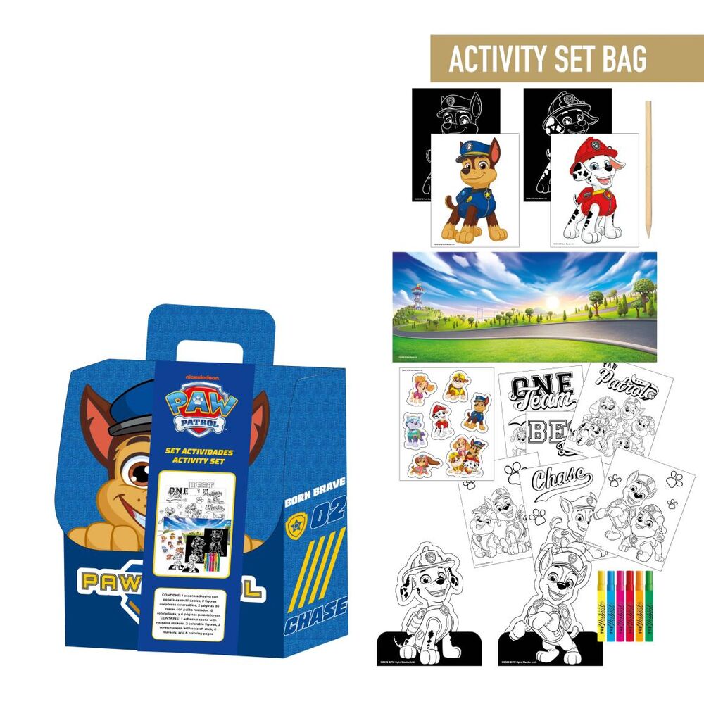 Mochila set coloreable Patrulla Canina Paw Patrol_0