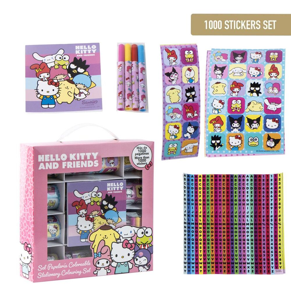 Blister pegatinas Hello Kitty and Friends 1000pzs_0