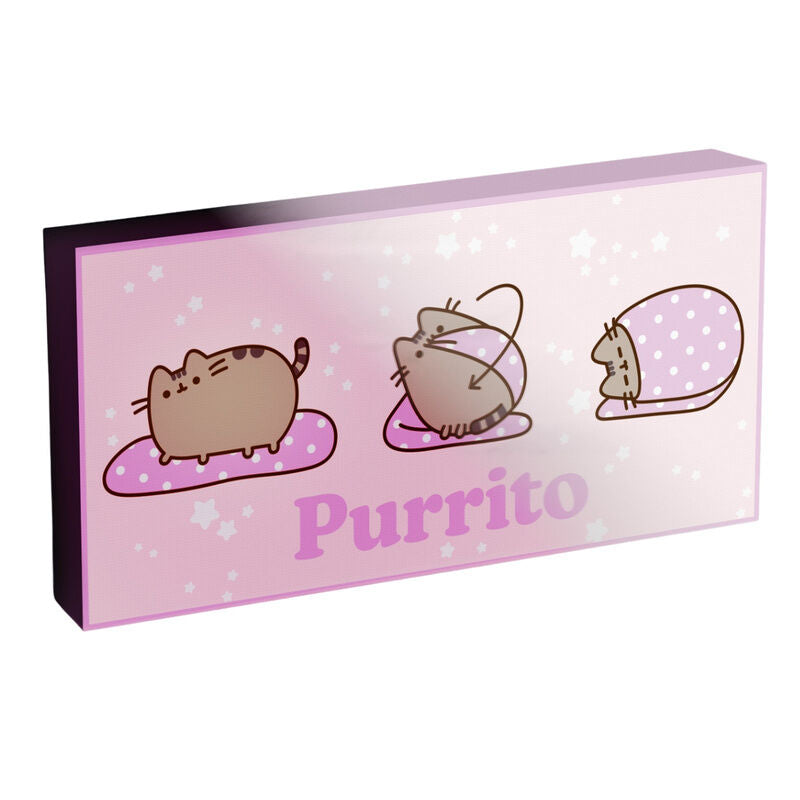 Lienzo con Luz Pusheen_0