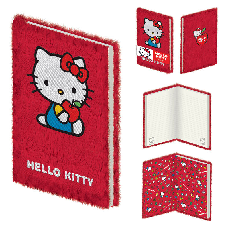 Cuaderno peluche A5 Hello Kitty_0