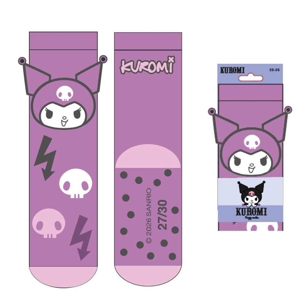 Calcetines antideslizante Kuromi Hello Kitty_0