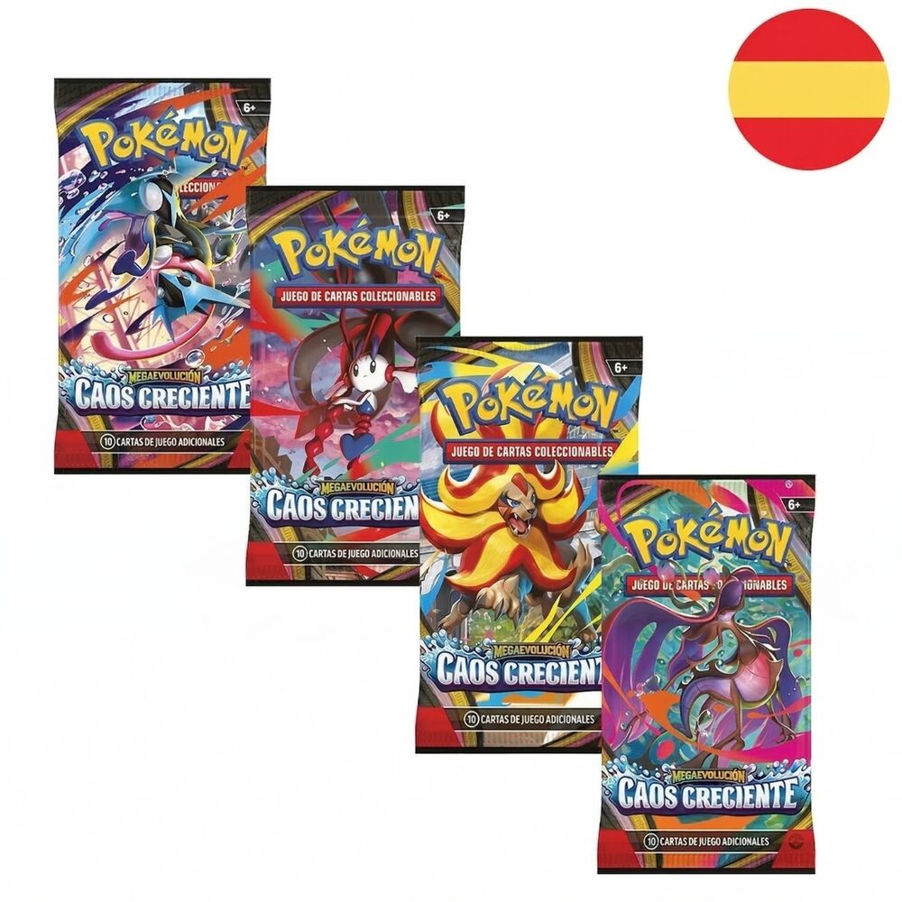 Sobre cartas Caos Creciente Megaevolucion Pokemon español_0