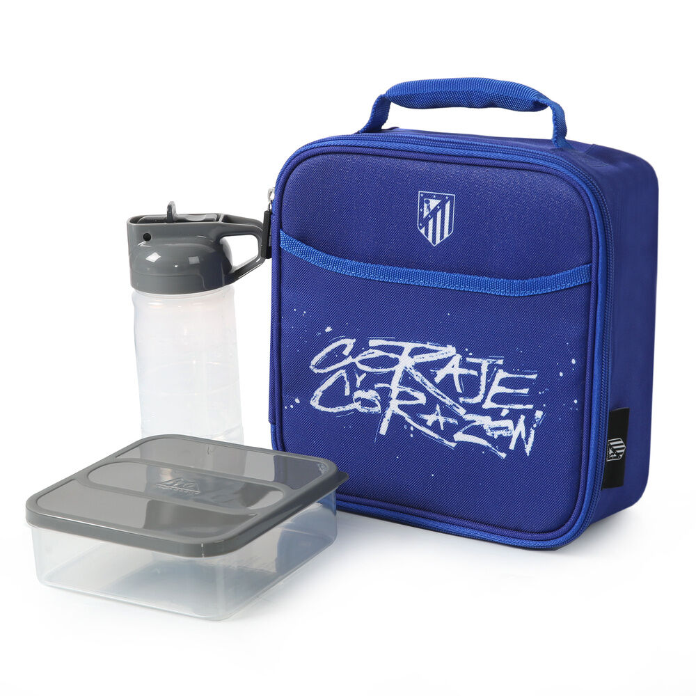 Bolsa porta alimentos termica + botella + tupper Atletico de Madrid_0