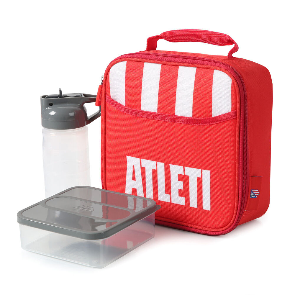 Bolsa porta alimentos termica + botella + tupper Atletico de Madrid_0
