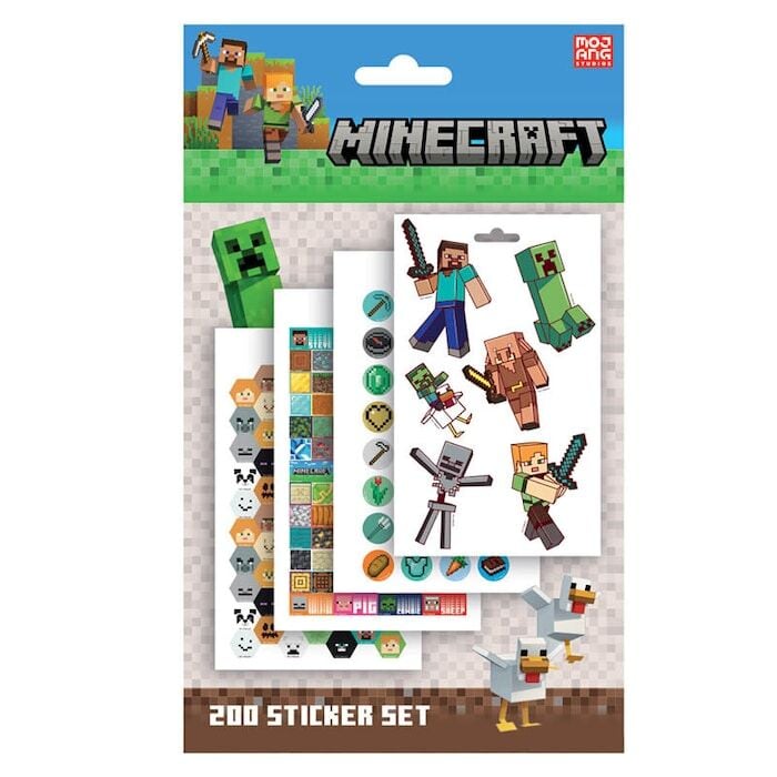 Set 200 pegatinas Minecraft_0