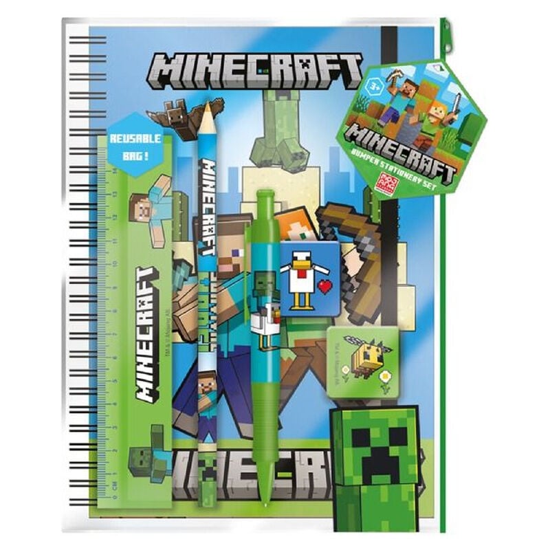 Set papeleria Minecraft_0