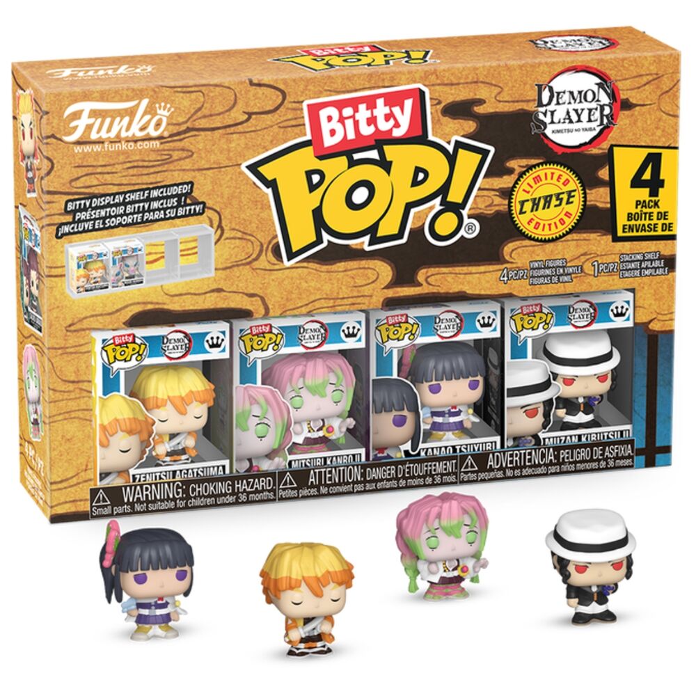 Blister 4 figuras Bitty POP Demon Slayer Zenitsu_0