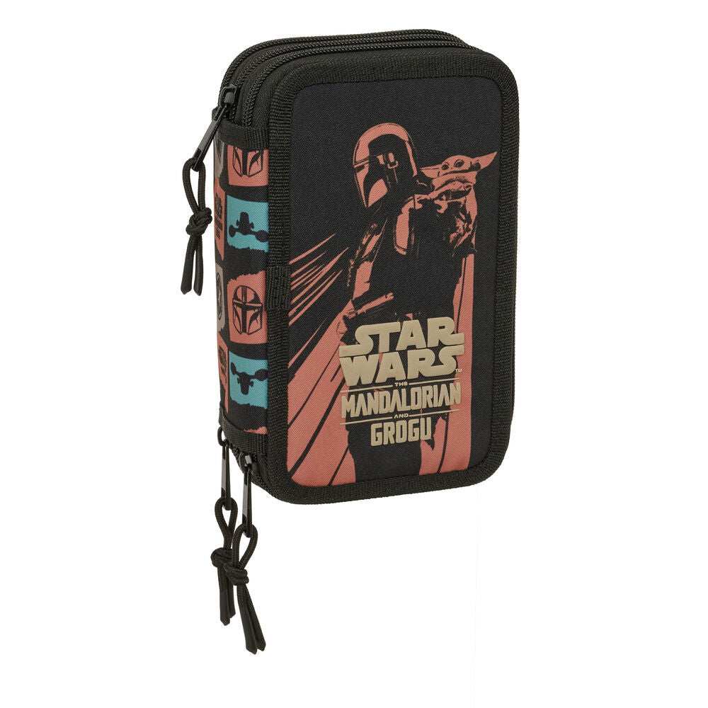 Portatodo Mandalorian & Grogu Star Wars triple 37pzs_0
