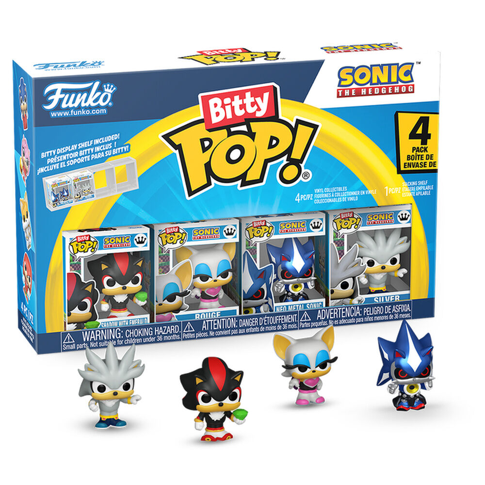 Blister 4 figuras Bitty POP Sonic The Hedgehog_0