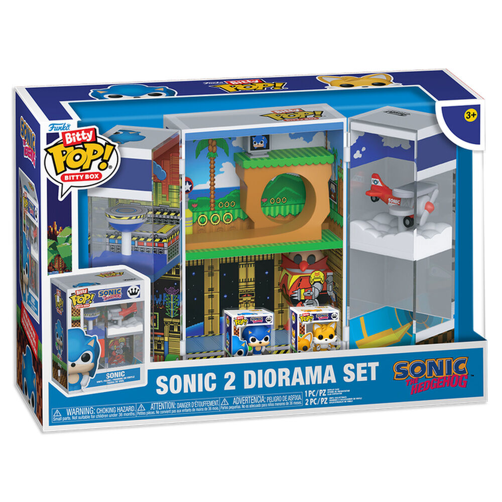 Figura Bitty POP Boxes Sonic The Hedgehog Sonic 2 diorama Set_0