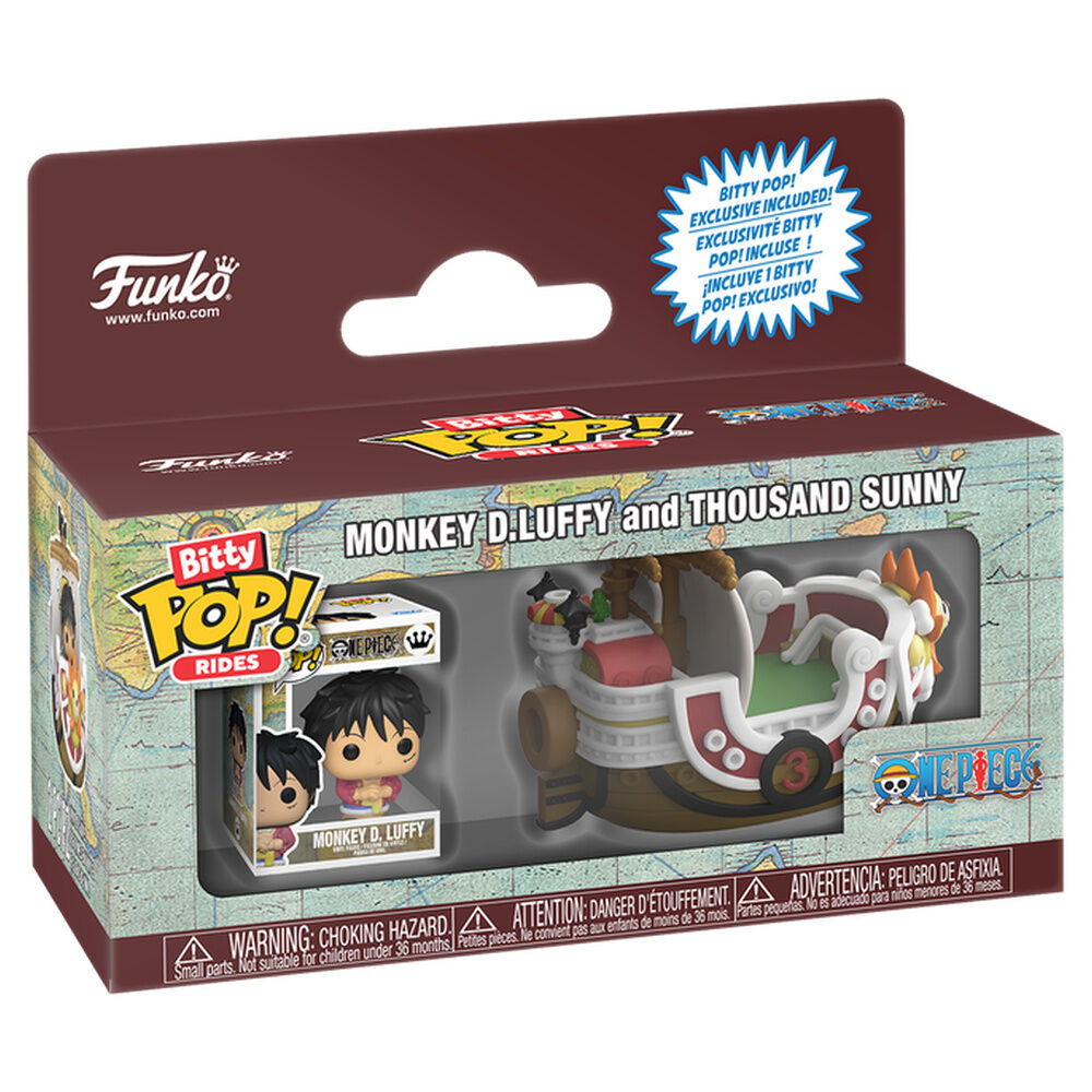 Figura Bitty POP Ride One Pice Monkey D.Luffy and Thousand Sunny_0